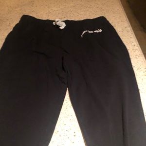 Black thick sweat pants